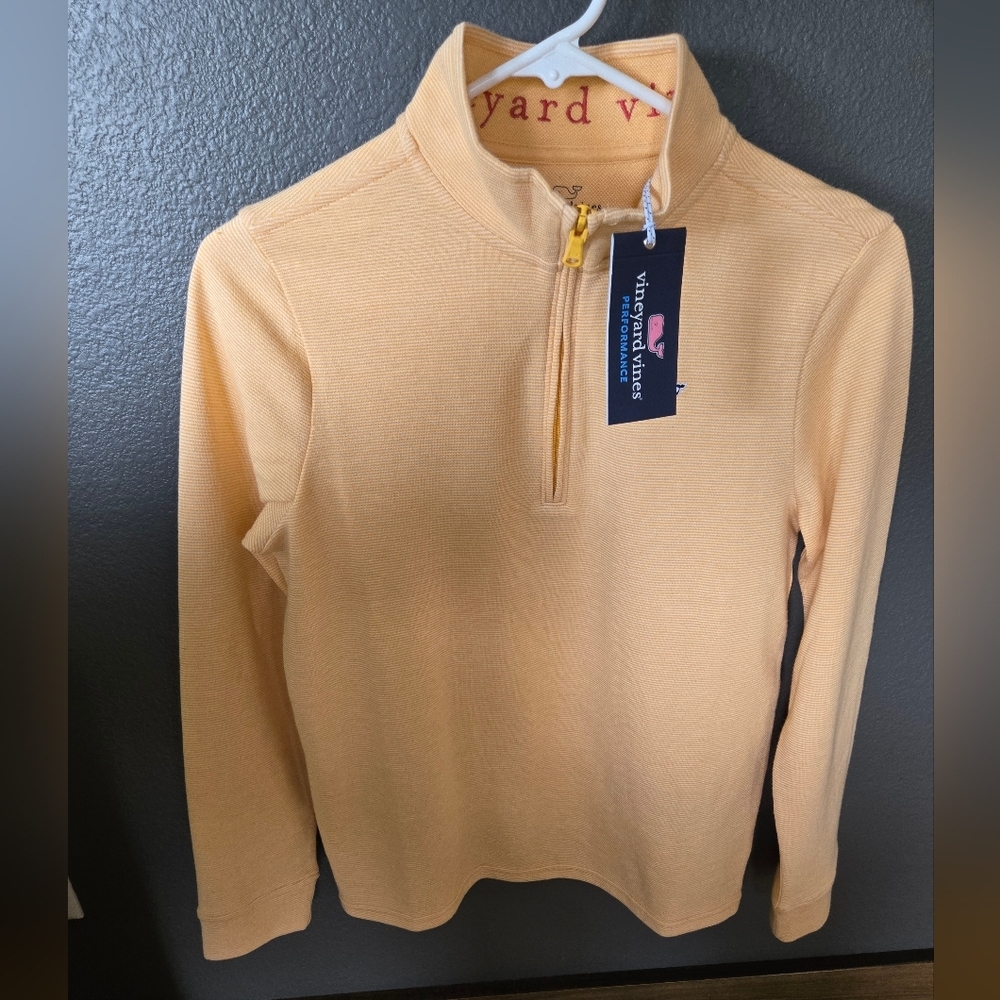 New Quarter Zip Trend Vineyard Vines Performance pullover 16 L Nautical Preppy